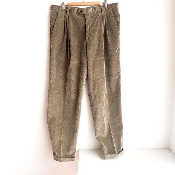 Ermenegildo Zegna beige Corduroy Relaxed Fit Pants 40"W - Picture 1 of 8